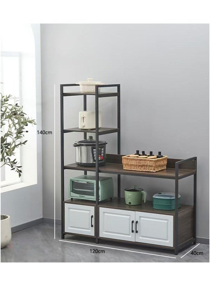 OASIS DESERT Multi-Level Drawer-Style Storage Rack, Multi-Level Storage Cabinet For Kitchen Supplies, Home Living Room Storage Rack, Bedroom Clutter Organizer, Floor-Standing Type - Image 2